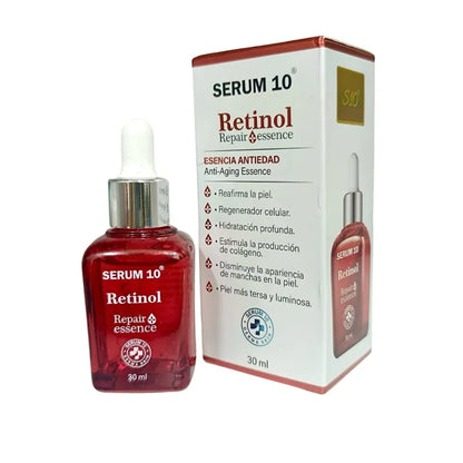 SÉRUM 10® Escudo Antiedad 🌹 Retinol, Niacinamida y Vitamina C