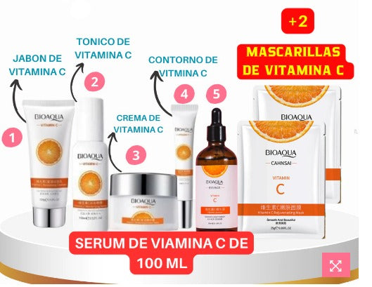 Mega Combo 🔥 Rutina Antioxidante Vitamina C 🍊 BIOAQUA