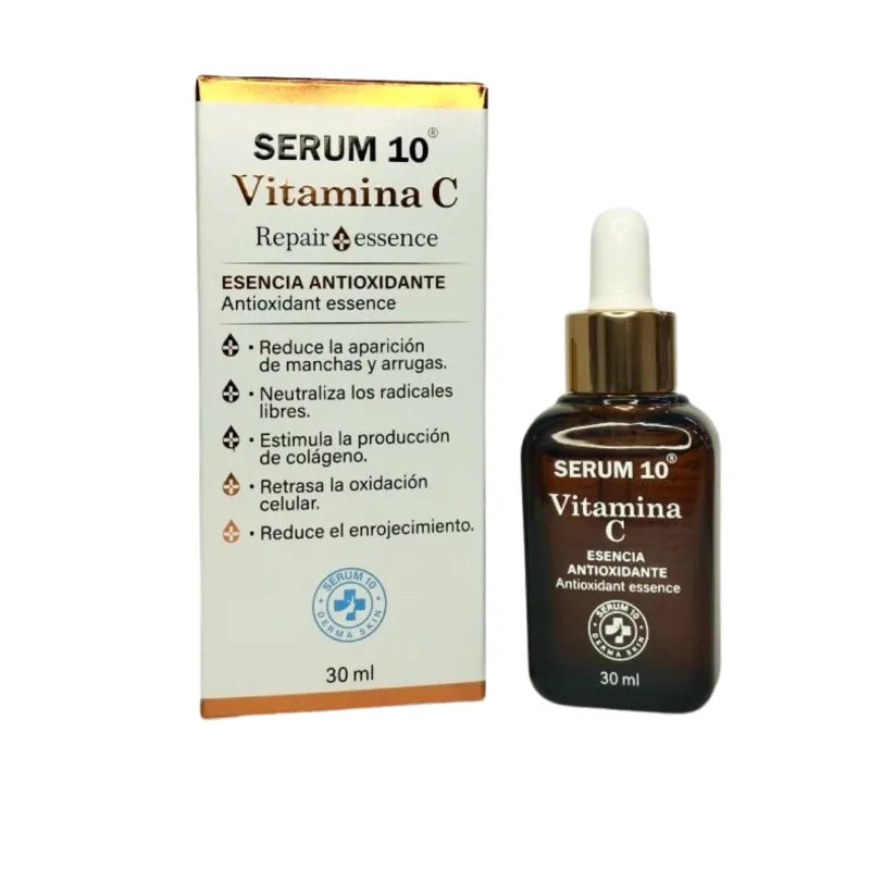 SÉRUM 10® Escudo Antiedad 🌹 Retinol, Niacinamida y Vitamina C