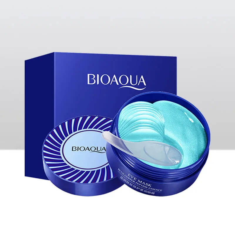 🤩 Parches de Hidrogel con Colágeno y Péptidos de Cobre 👁️ BIOAQUA - 60 Apliques.