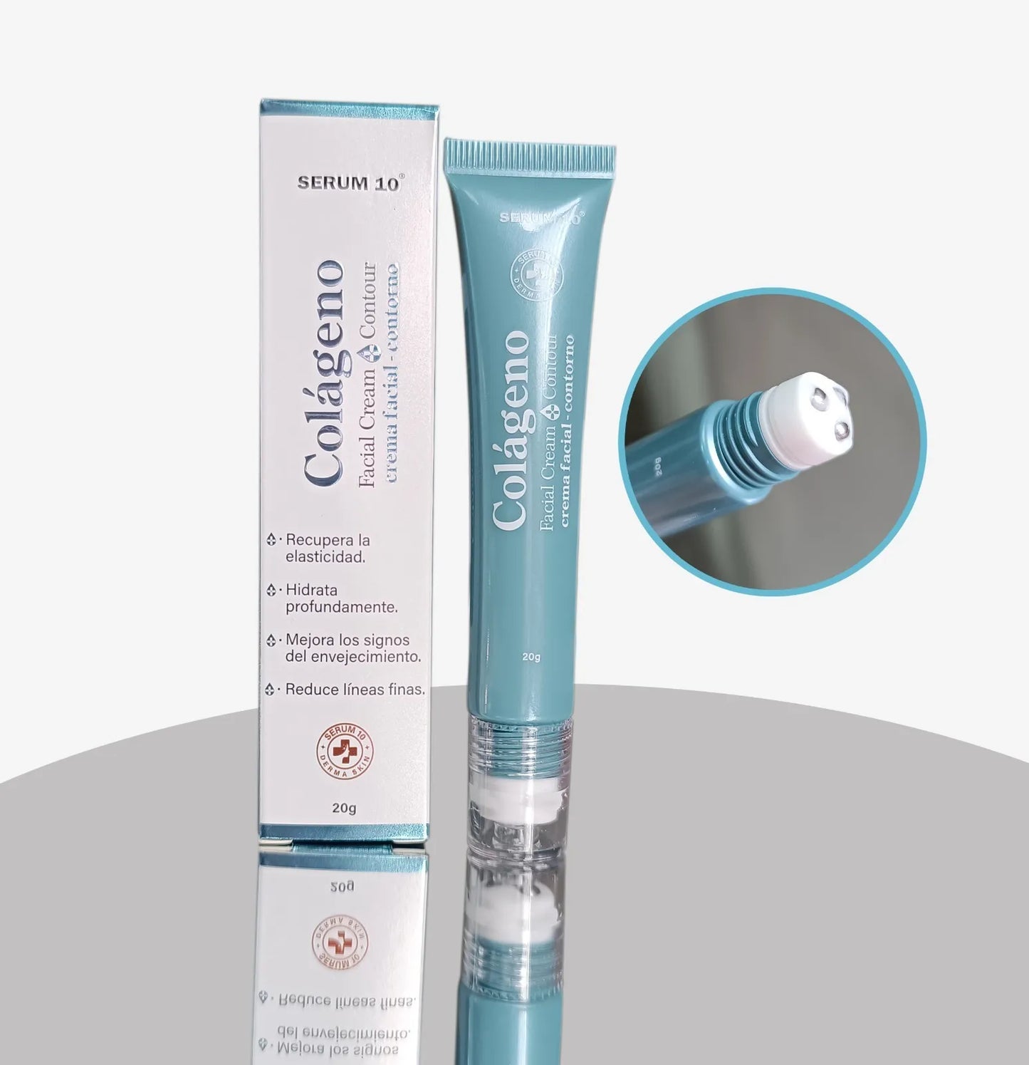 Crema facial y contorno de ojos con colágeno - SERUM 10®