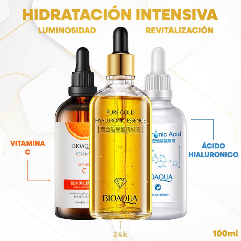 KIT HIDRATACION INTENSIVA + SERUM DE 24K BIOAQUA